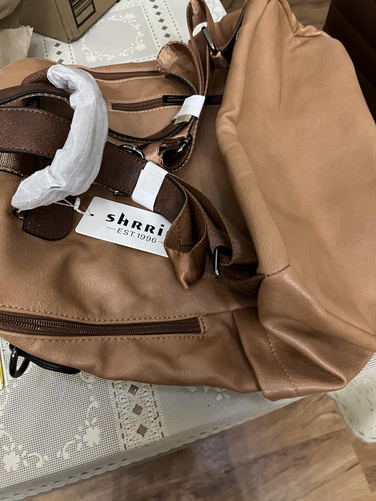 Shrrie Backpack Purse for Women Fashion Leather Backpack Purse Designer Travel Backpack Convertible Shoulder Bag with Wristlet for Work College customer photo 2