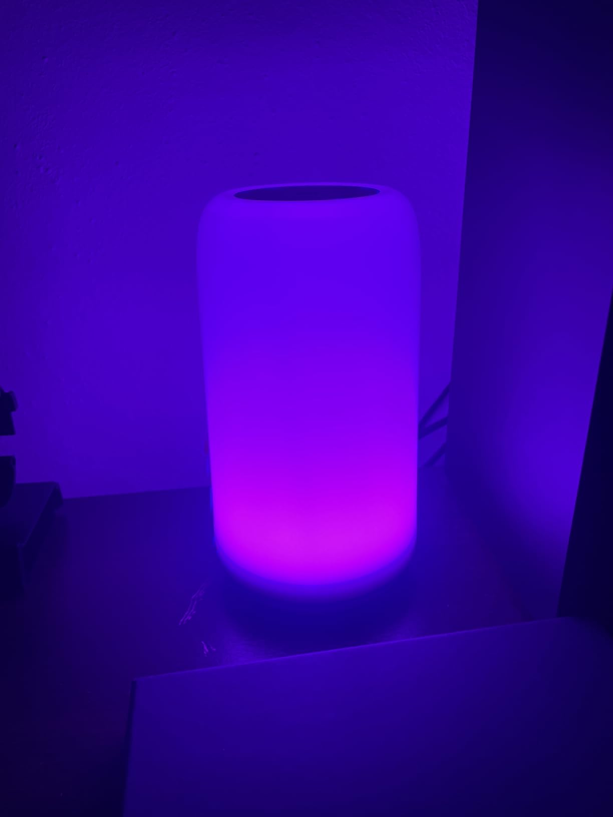 Touch Bedside Table LED Lamp, [Sleek Design & RGB Mode] Multi-Color Dimmable with Warm White Lights, Birthday Gifts for Women Mom, Smart Nightstand Small Lamp for Bedroom Living Room Home Decor customer photo 1