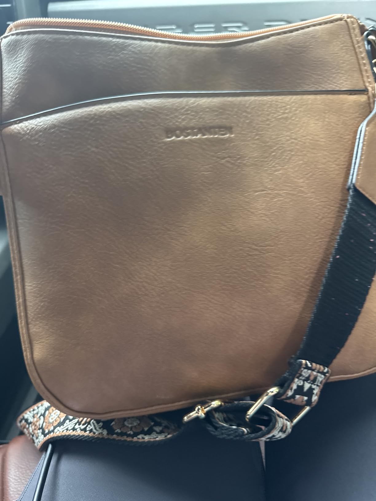 BOSTANTEN Crossbody Bags for Women Vegan Leather Purse Wide Shoulder Strap customer photo 1