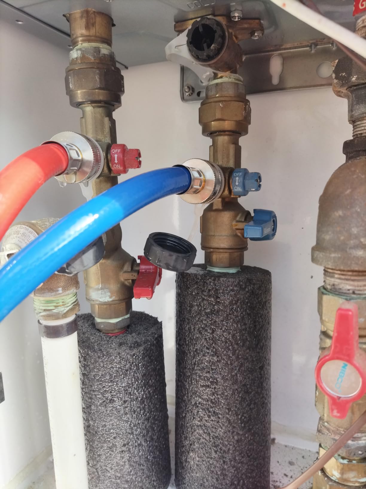 Tankless Water Heater Flushing Kit, 1/4 HP Pump, 2 Hoses, 3 Gal Pail | Complete tankless water heater flushing kit with 1/4 HP pump, two 6 ft hoses, 3 gal pail, adapters, washers and lid opener. customer photo 1
