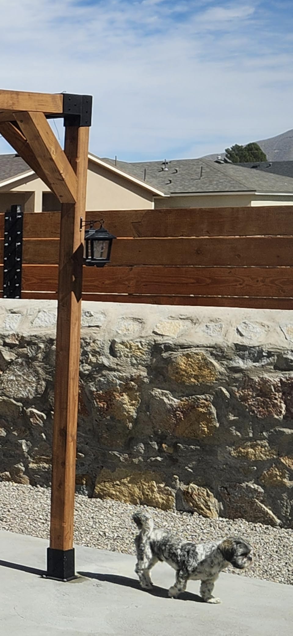 PASAMIC 2 Pack Solar Wall Lanterns,Outdoor Hanging Lights with 4 Solar Panels,Dusk to Dawn Led Outdoor Wall Sconce, Anti-Rust Waterproof Lanterns with Hooks,3000K Warm White customer photo 2