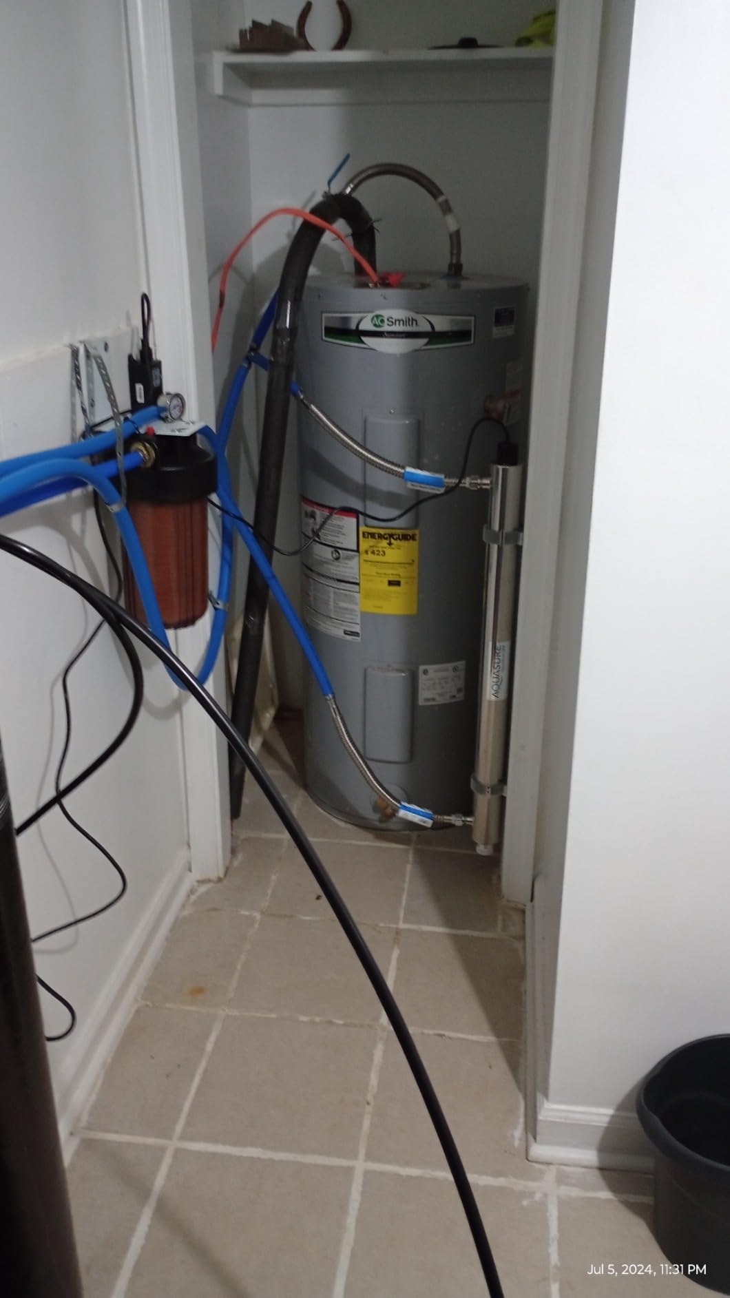 Aquasure Quantum Series 12 GPM Ultraviolet Light UV-C Water Filtration Filter System for Whole House Water Filtration, Disinfection and Purifier | Destroys 99.99% of Bacteria, Virus & Ecoli customer photo 1