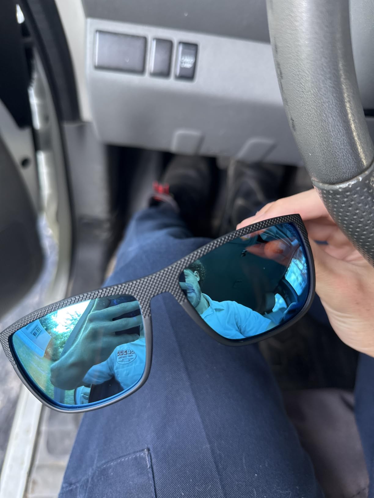 KALIYADI Polarized Sunglasses for Men, Lightweight Sun Glasses with UV Protection for Driving Fishing Golf customer photo 1