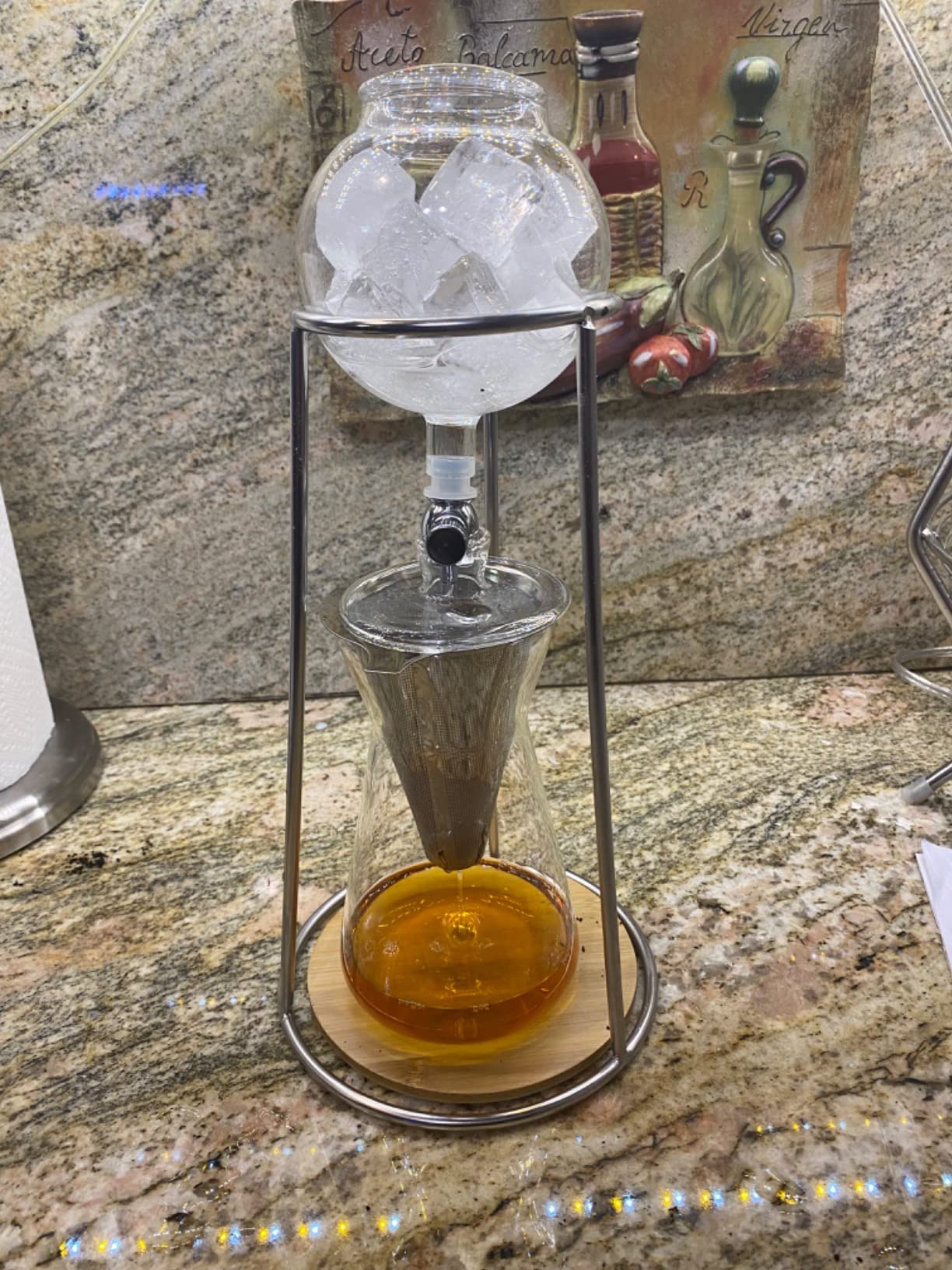 PARACITY Cold Brew Coffee Maker, Iced Coffee Maker in Stainless Steel and Borosilicate Glass, Cold Brew Drip Coffee Maker with Slow Drip Technology, Iced Tea Maker 2-4 Cup customer photo 1