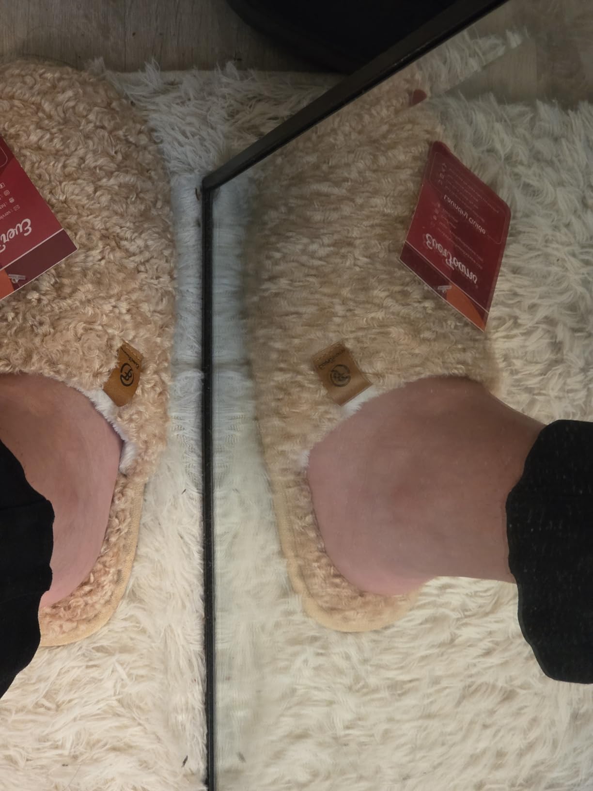 EverFoams Women's Fuzzy Slippers Warm Cozy Memory Foam Indoor House Shoes customer photo 1