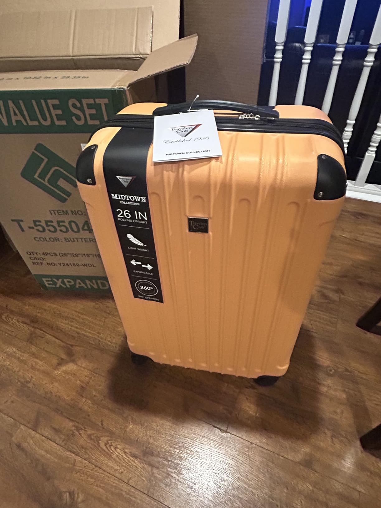 Travelers Club Midtown Hardside 4-Piece Luggage Travel Set, Emerald customer photo 1