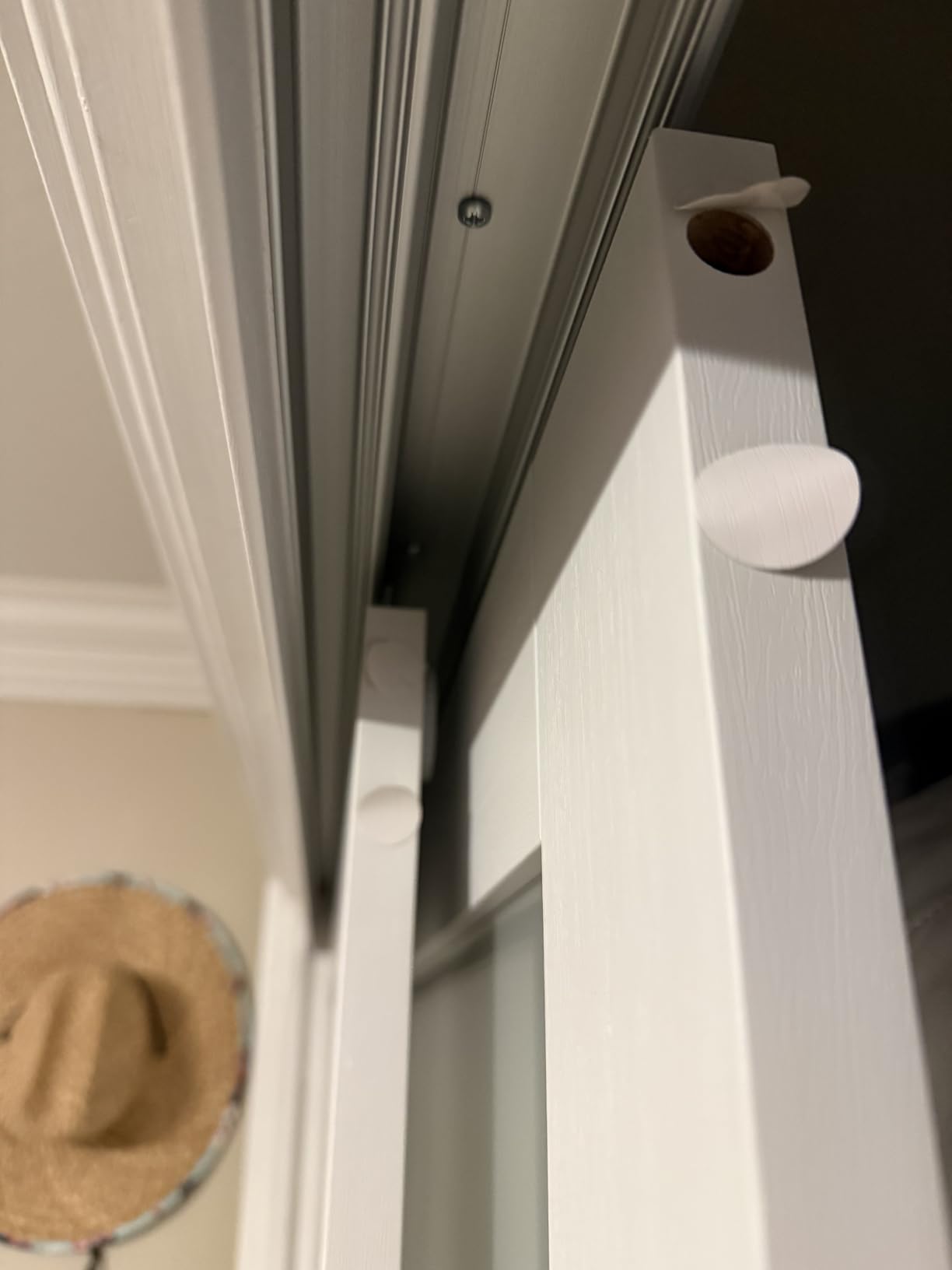 Sliding Closet Door, 5-Lite Frosted Glass Interior Door, 60
