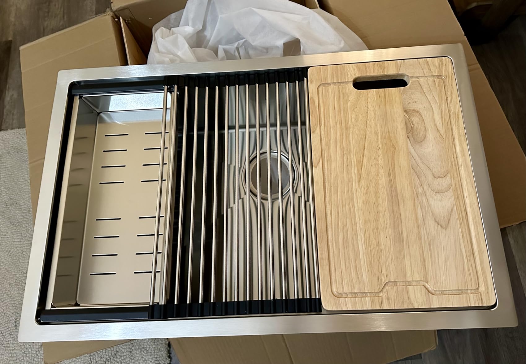 12 Inch Undermount Bar Sink Workstation customer photo 1