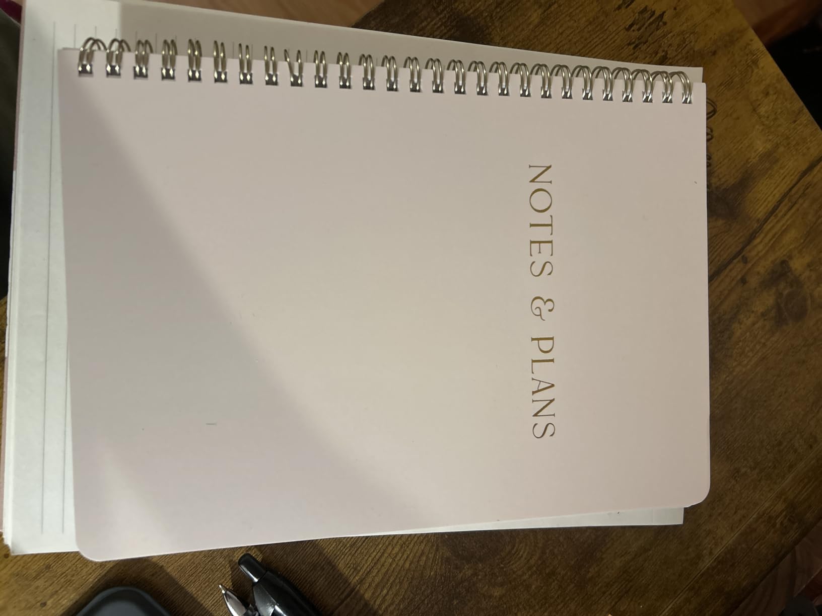 Beautiful Daily Planner And Notebook With Hourly Schedule - Spiral Notebook customer photo 2