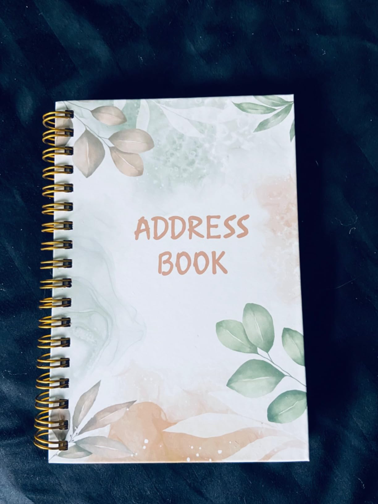 Address Book with Alphabetical Tabs - Small Address Book Spiral with Address Contacts, Special Date, Phone, Birthday & Internet Login Password for Home and Office, 4.3