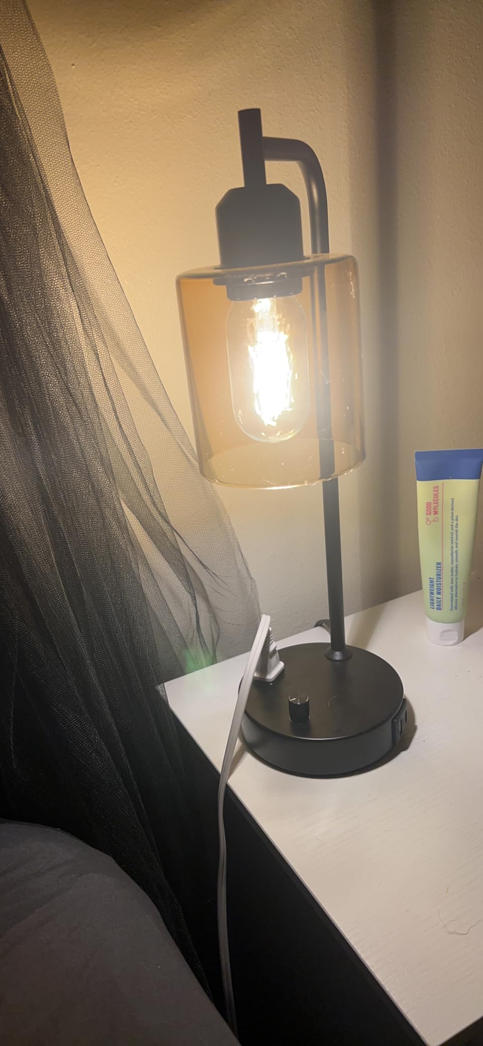 Industrial Bedside Lamps Set of 2, Fully Dimmable Desk Lamps for Bedroom customer photo 1