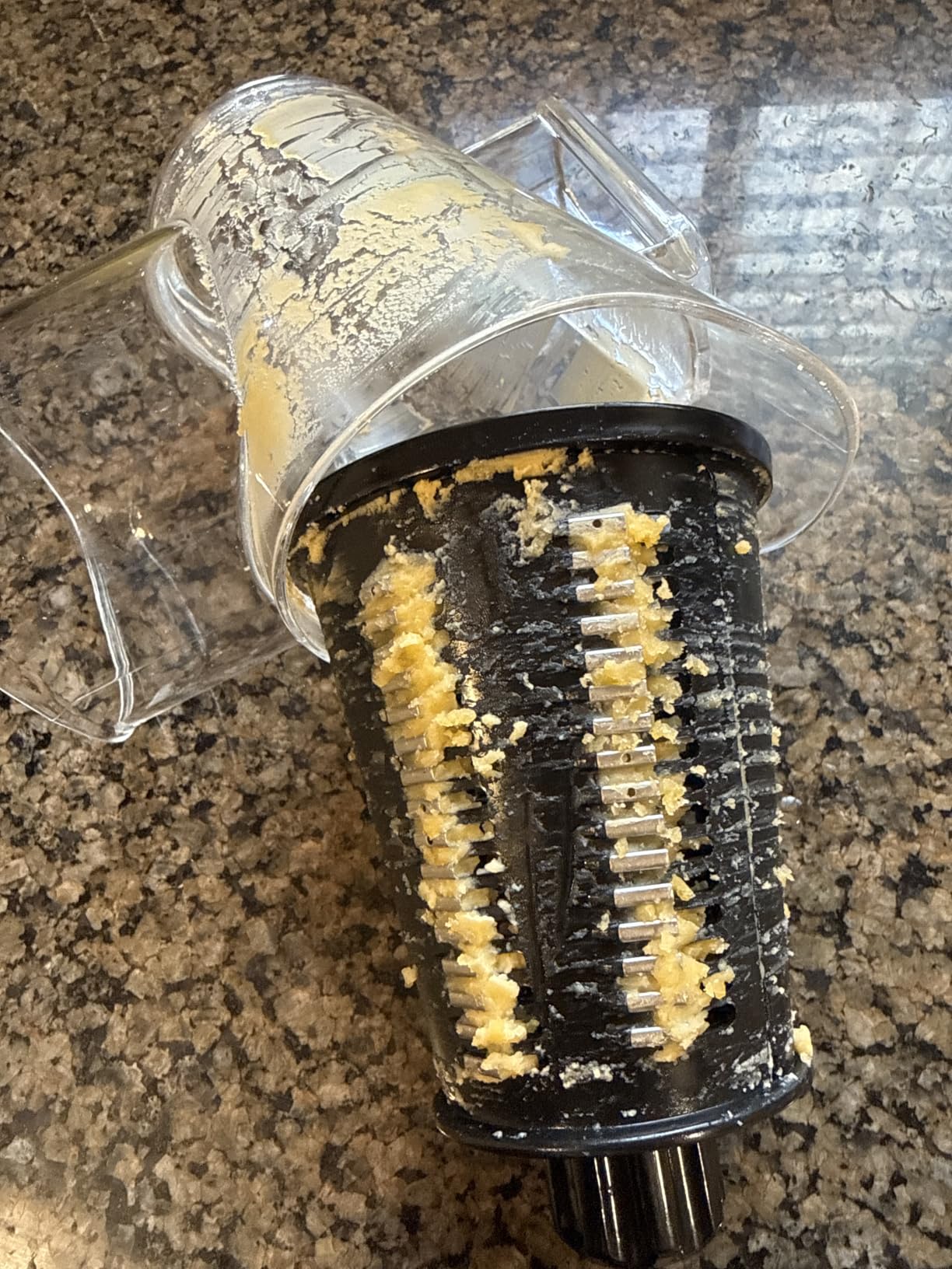 Rotary Cheese Grater Manual Hand Crank 5 Blade Shredder, Black & Chrome customer photo 2