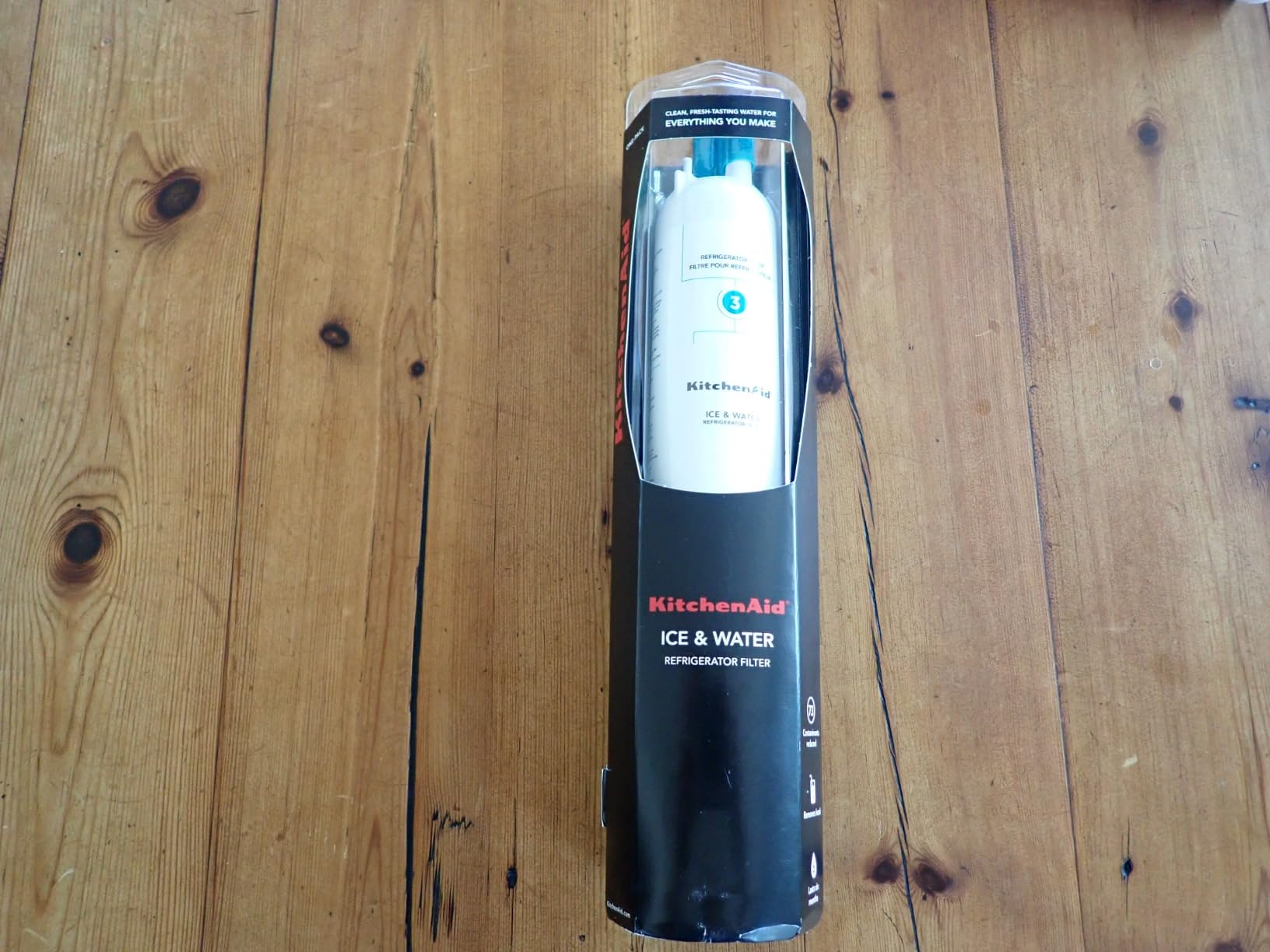 KitchenAid Refrigerator Ice & Water Filter 3 KAD3RXD1, 1-Pack | NSF Certified to Reduce 73 Contaminants Including Lead Pesticides & Pharmaceuticals, Replace Every 6 Months, Genuine Filter customer photo 1