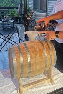 1 Gallon Charred Oak Aging Barrel, 5 Liter Bourbon Whiskey Wood Barrel customer photo 2