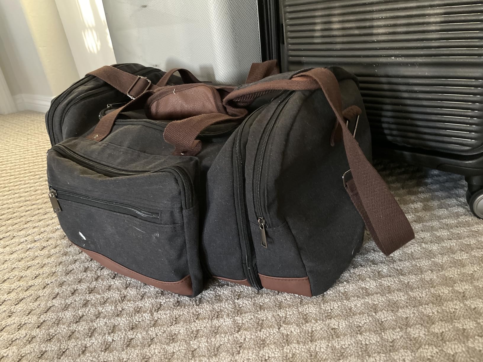 Litvyak 50L Canvas Duffle Bag for Travel Weekend Gym Overnight Carry-on customer photo 1