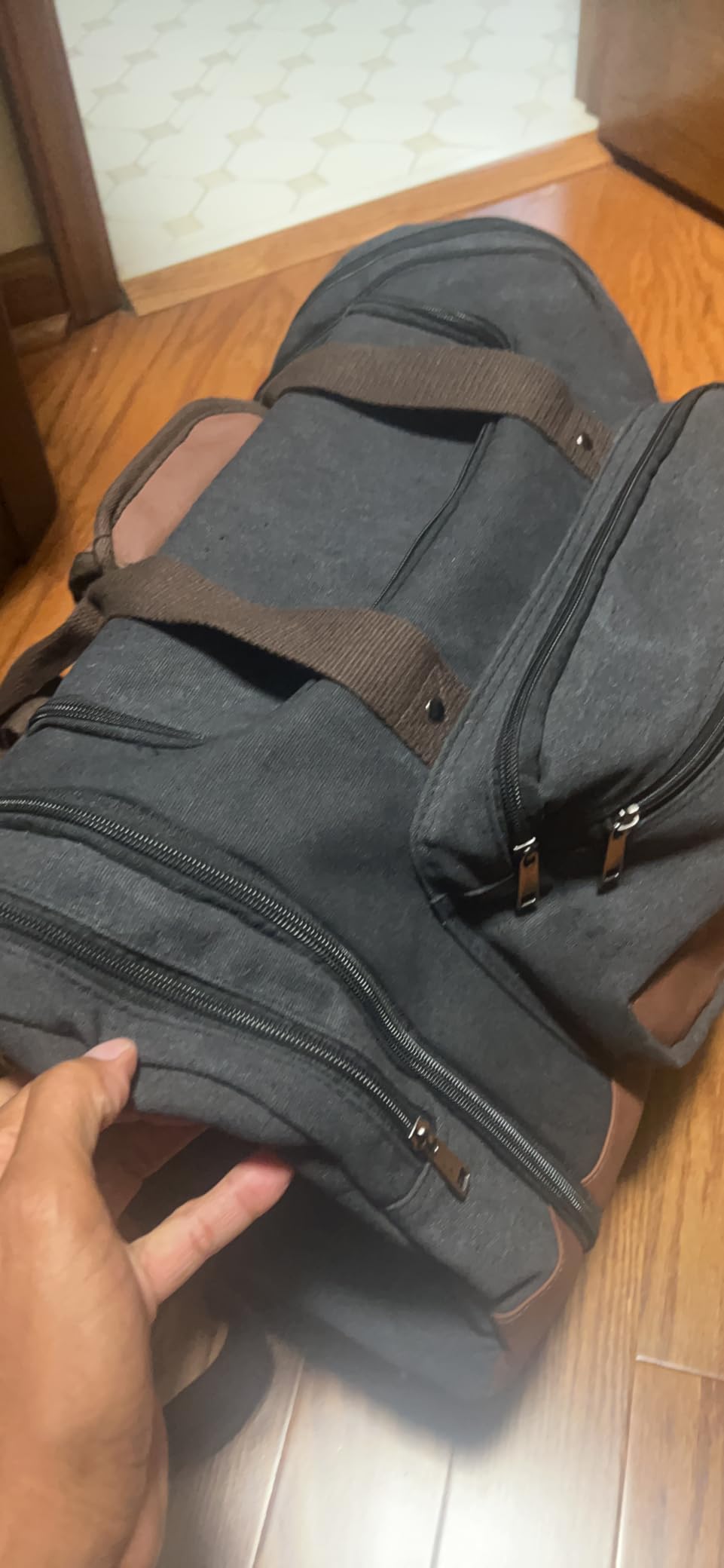 Litvyak 50L Canvas Duffle Bag for Travel Weekend Gym Overnight Carry-on customer photo 2