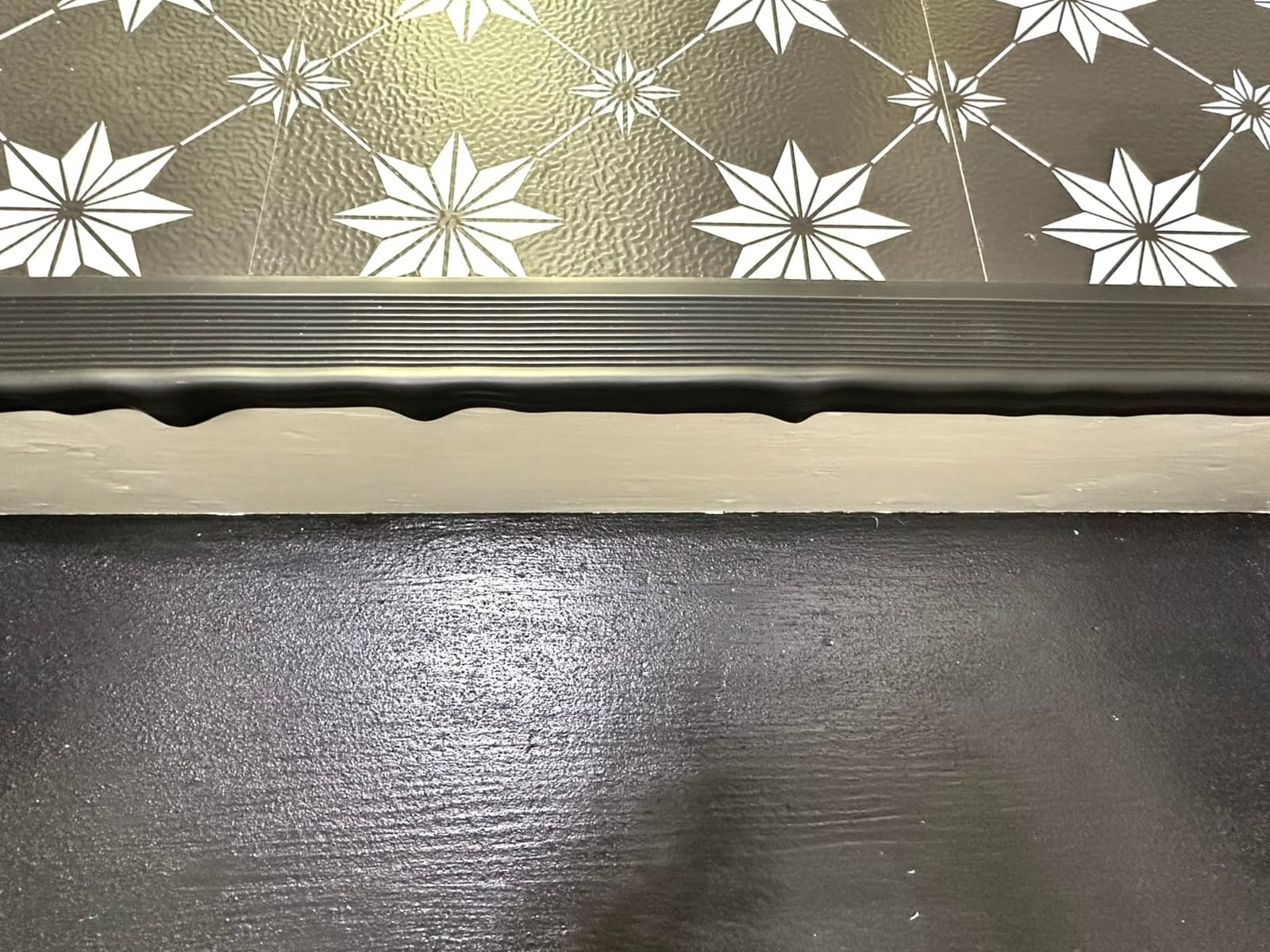 Vinyl Stair Nosing, Self-Adhesive Stair Edge Protector, Non-Slip and Waterproof for Outdoor Indoor Staircases (10Ft, Grey) customer photo 1