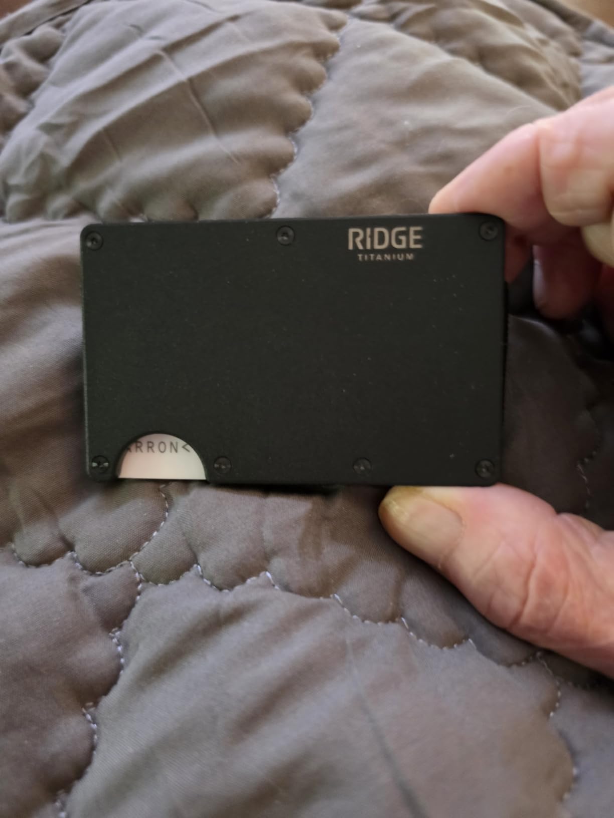 The Ridge Wallet for Men - Slim Minimalist Compact Wallet and Card Holder, RFID Protected Front Pocket Wallets for Men with Integrated Money Clip (Forest Green) customer photo 2