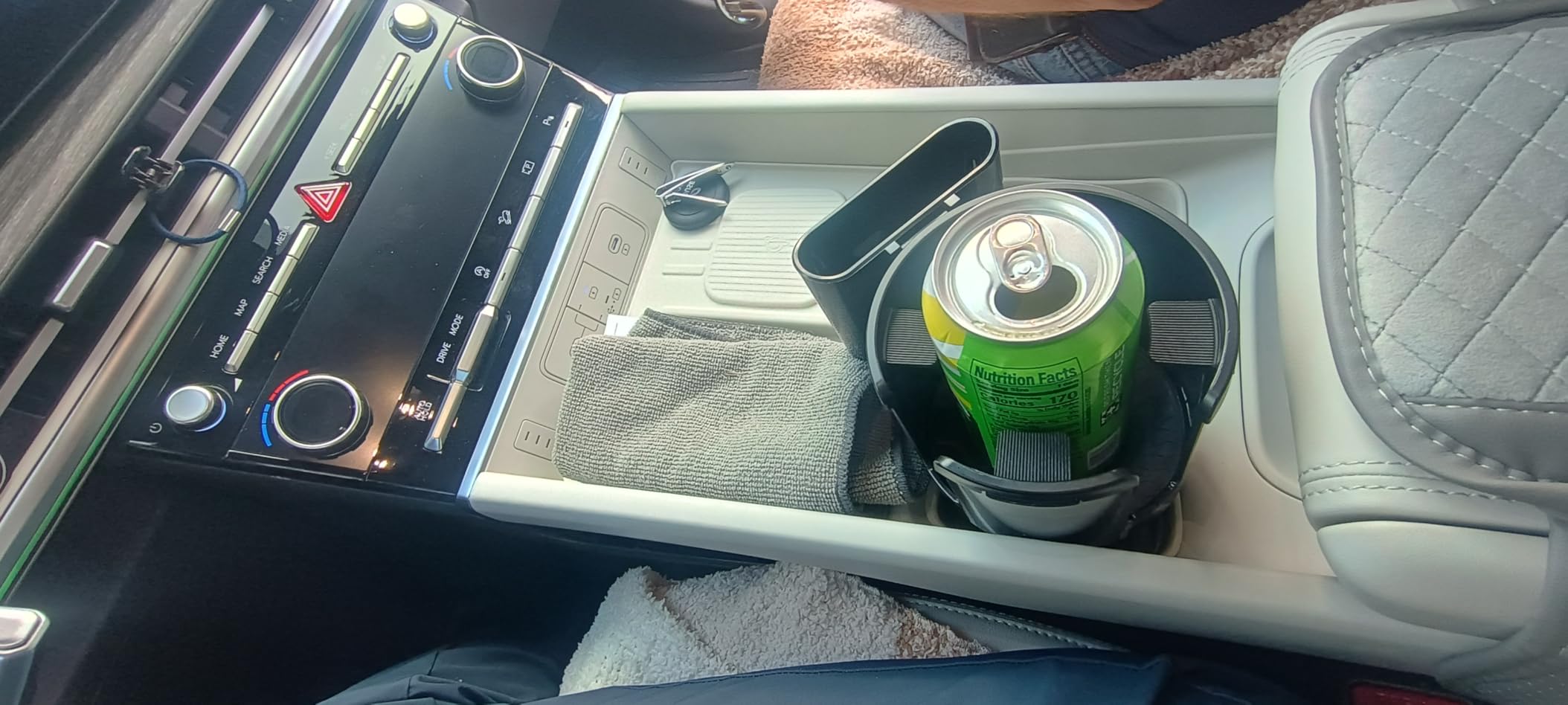 TYKOR Car Cup Holder Expander with Adjustable Base, Fits Bottles 16-46 OZ customer photo 1
