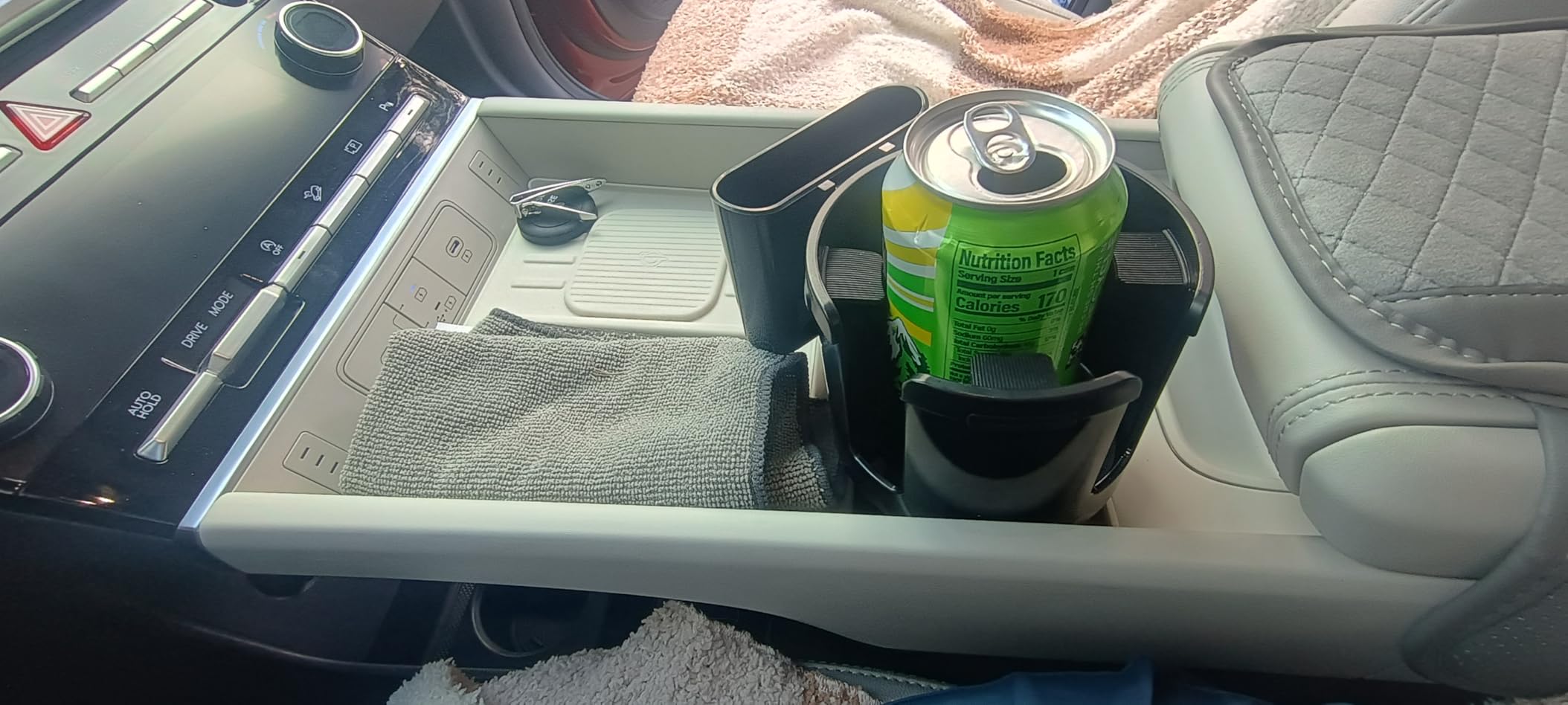 TYKOR Car Cup Holder Expander with Adjustable Base, Fits Bottles 16-46 OZ customer photo 2