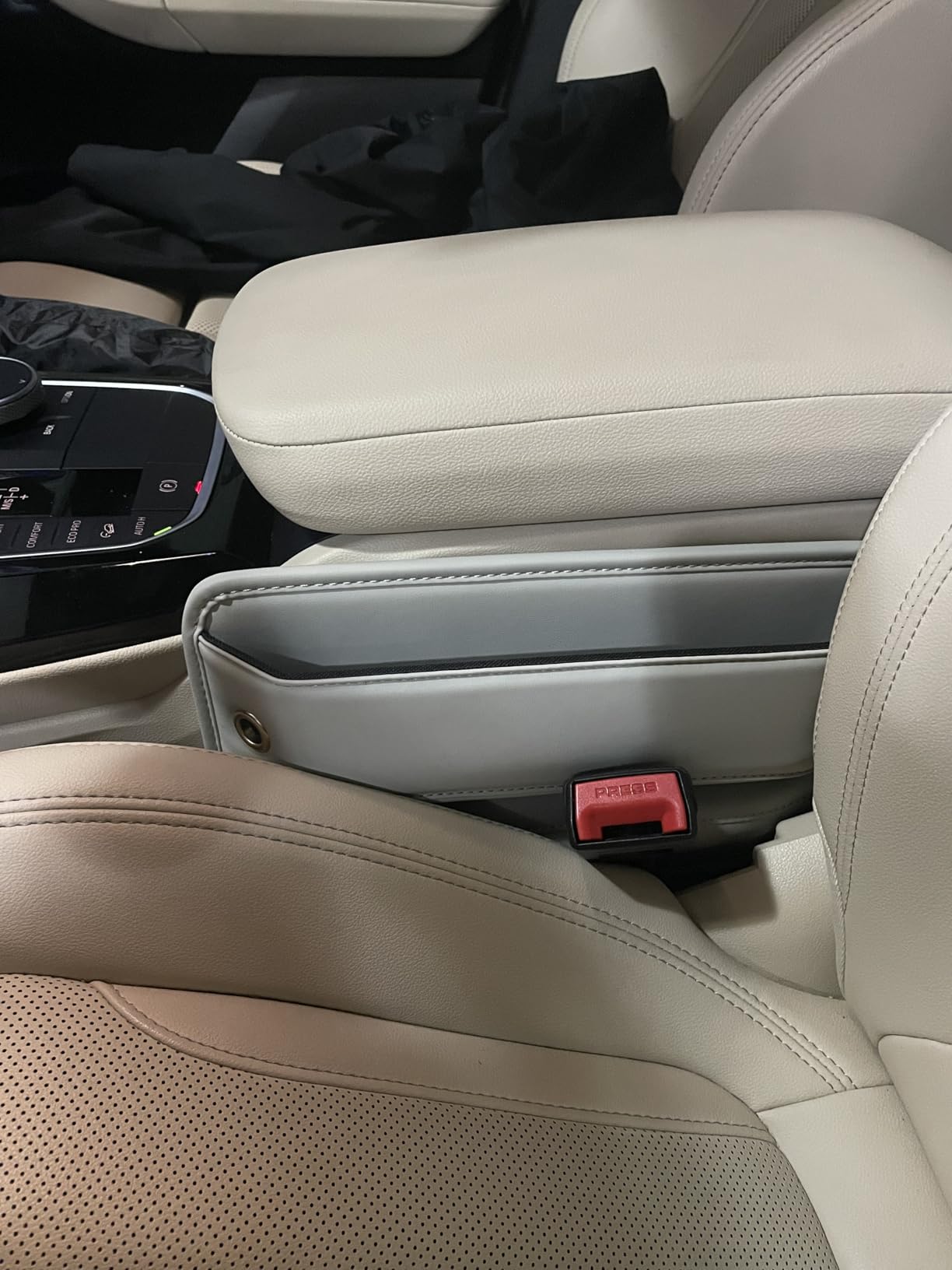 Premium Leather Car Seat Gap Filler Organizer (0.2”-1.2