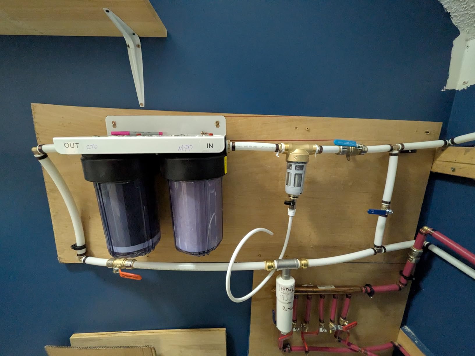 SimPure Whole House Water Filter System, 2 Stages Clear 10