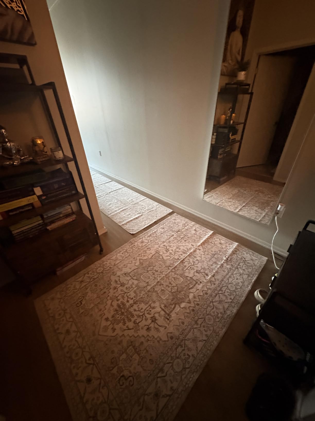 Madane Washable Runner Rugs 2x12 Long for Hallway Kitchen, Turmeric/Grey customer photo 2