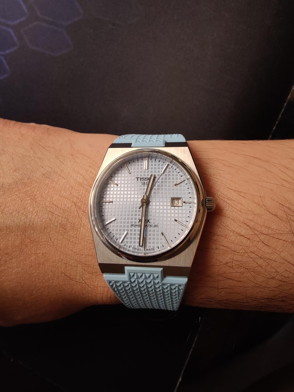 Tissot PRX, Swiss Automatic, 40mm, Ice Blue Dial, Men’s Watch customer photo 1