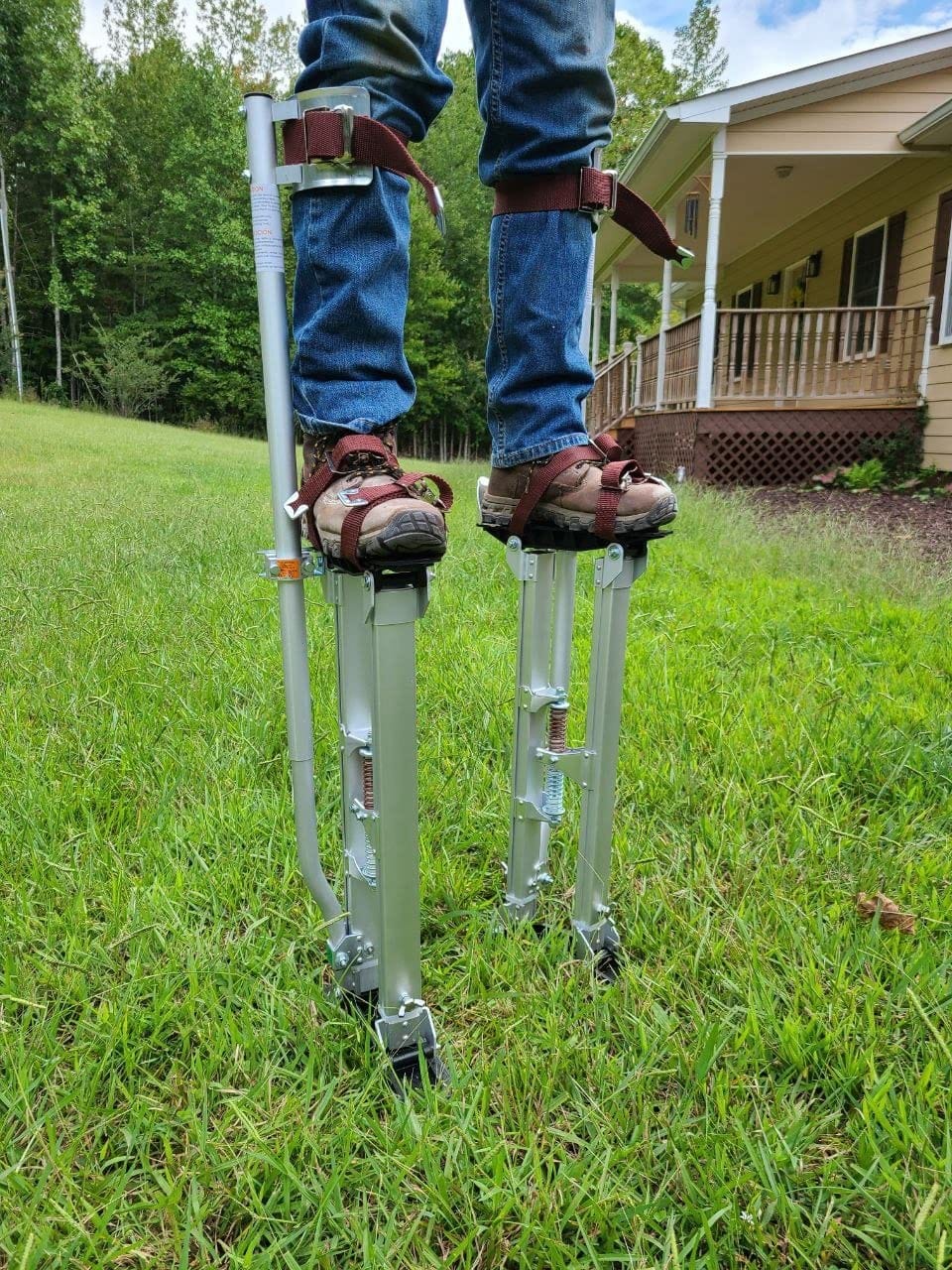 Drywall Stilts Walking Taping Professional Aluminum Tool Stilt 24