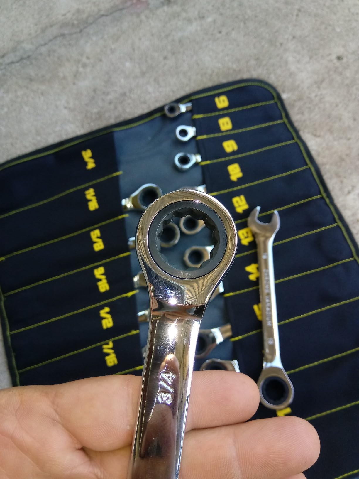 GRENPRO 22PC Ratcheting Wrench Set SAE&Metric Combination Open End Wrenches customer photo 2