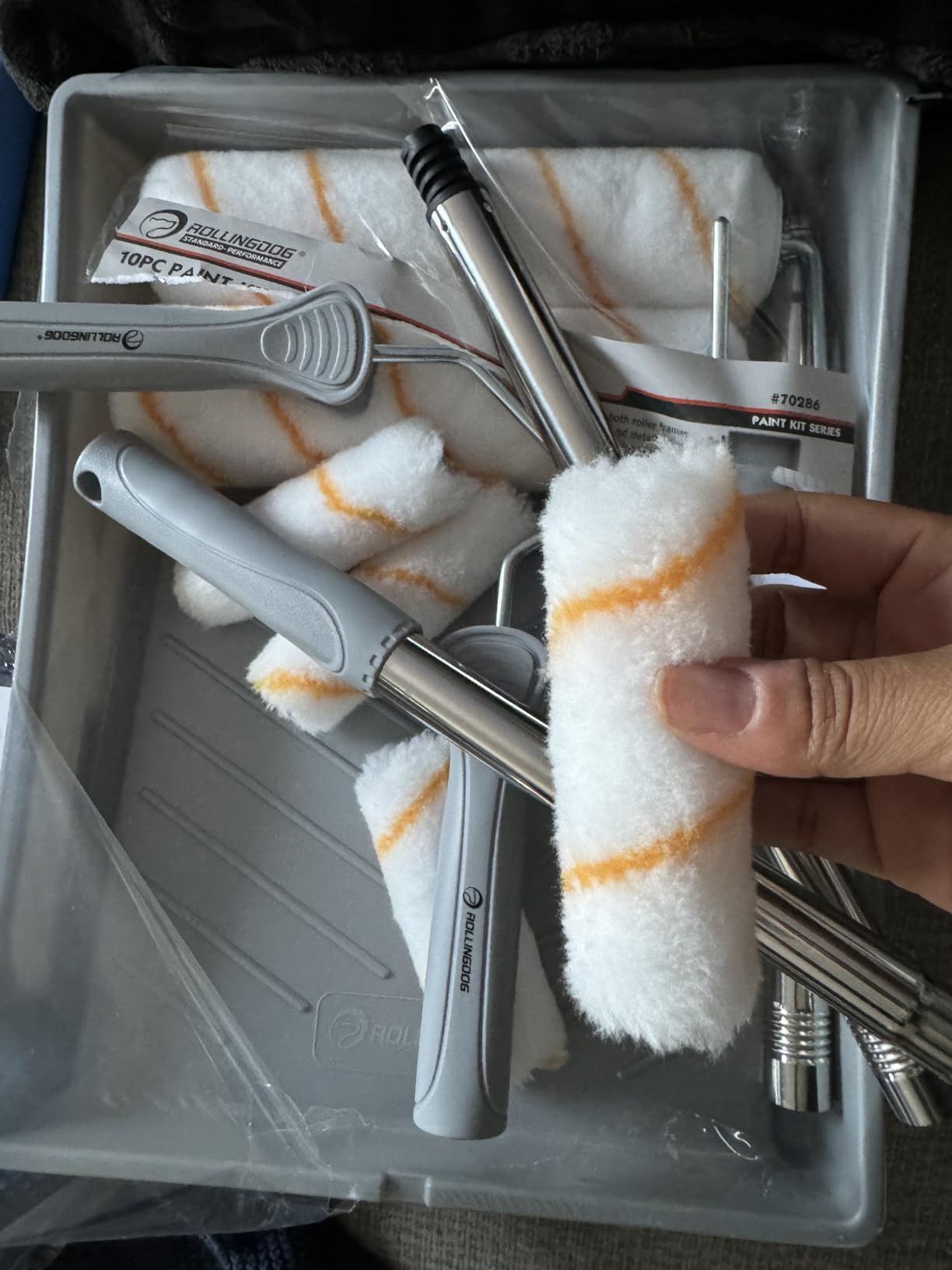ROLLINGDOG Paint Roller Kit with Extension Pole customer photo 2