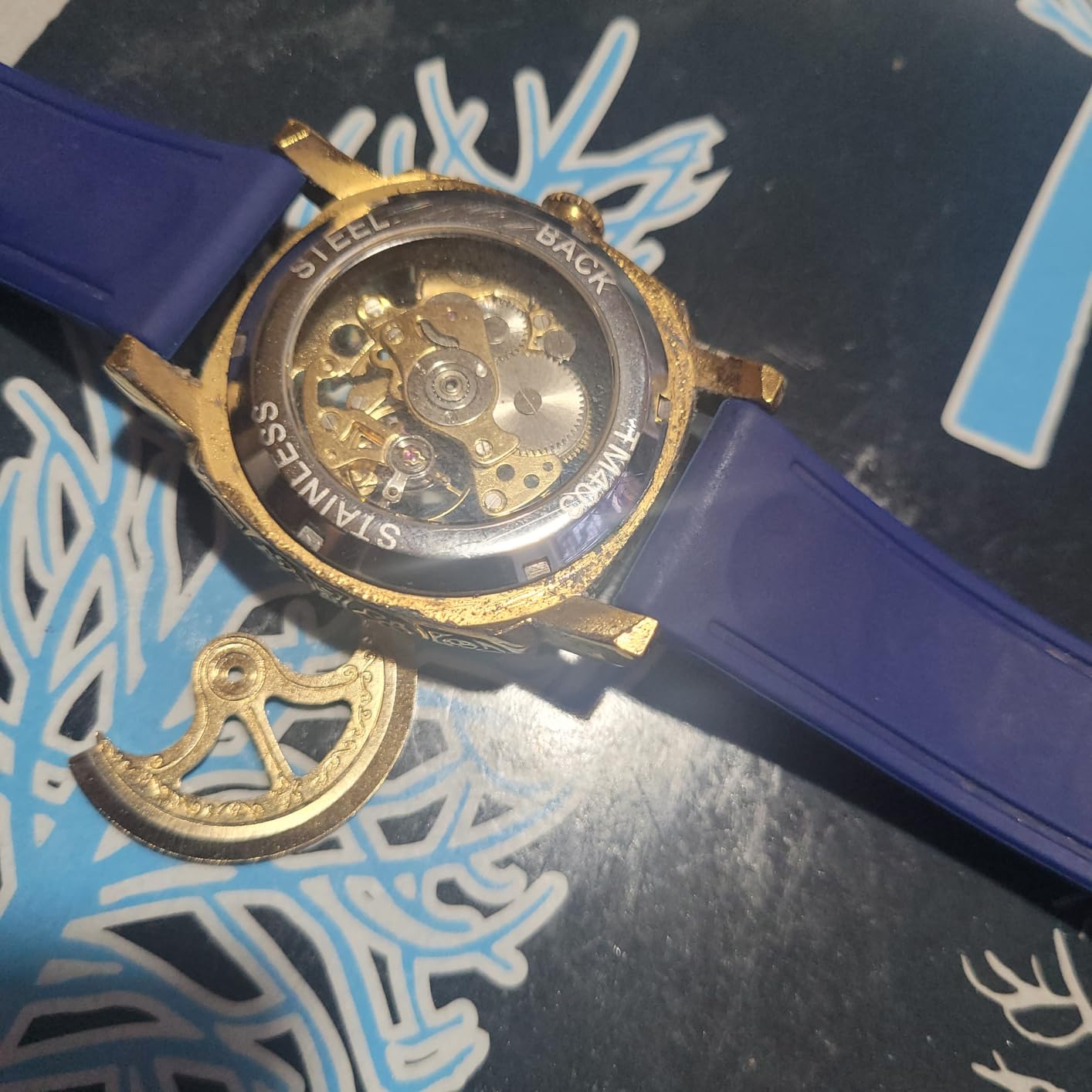 FORSINING Watches for Man, Square Retro Mechanical Watch Self-Wind Carved, Skeleton Automatic Watches Vintage Leather Strap Wristwatch customer photo 1