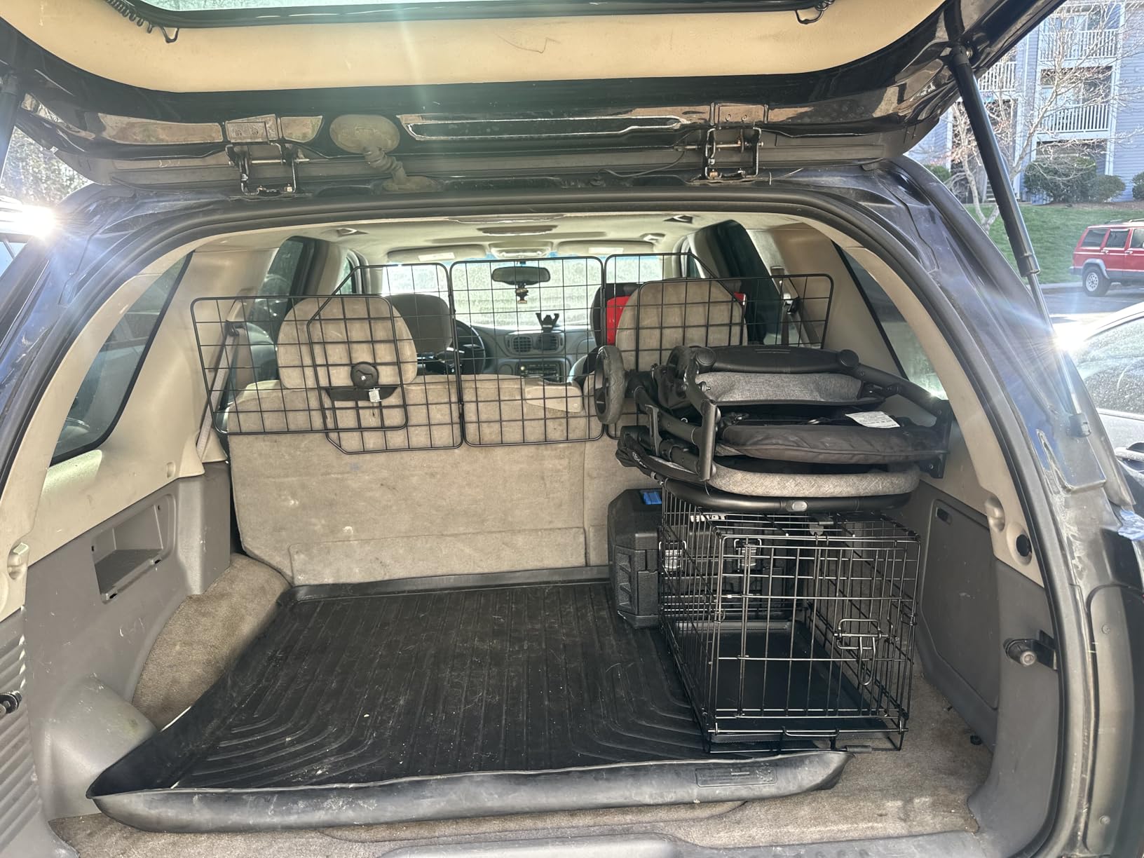 Universal Fit Car Barrier,Adjustable Dog Barrier,Back Seat Separator Gate customer photo 1