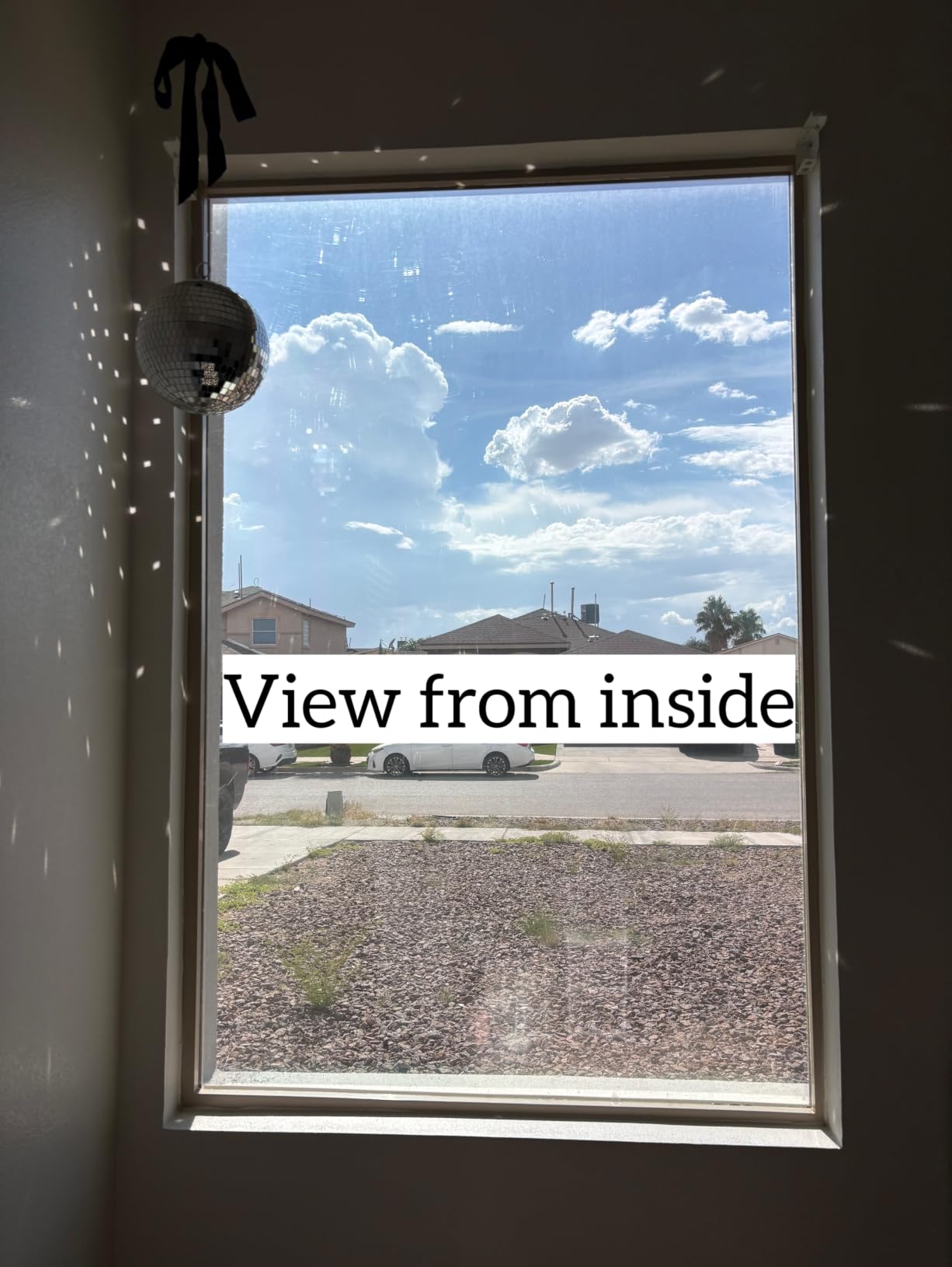 KESPEN Window Privacy Film Frosted Glass Static Cling Tint, 17.5InX6.5Ft customer photo 2