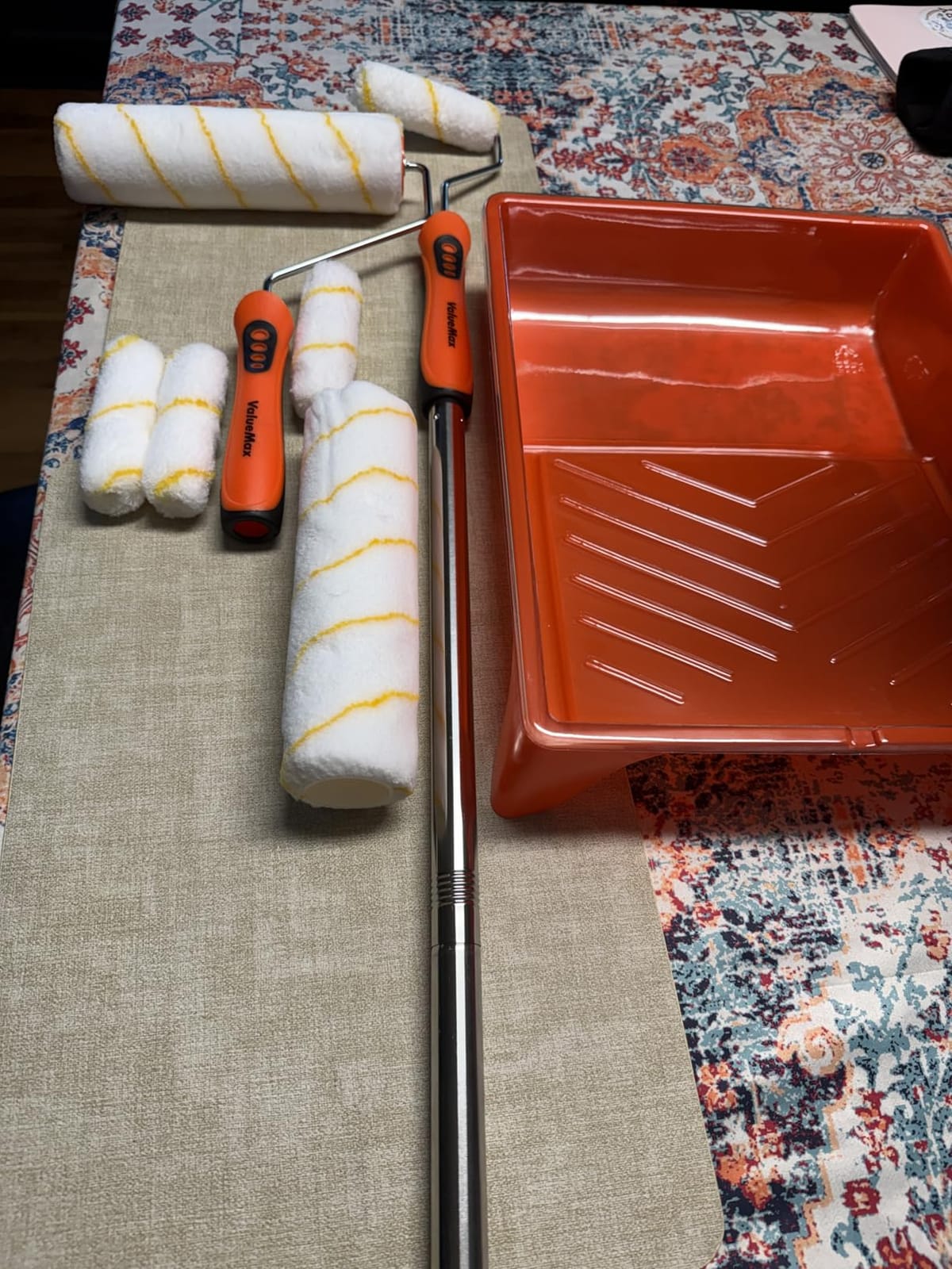 ValueMax Paint Roller Kit, 14-Piece 4 Inch Paint Roller Kit with High-Density Foam Paint Rollers, Microfiber Paint Rollers, Paint Tray for Painting Cabinets, Doors, Craft Work customer photo 1
