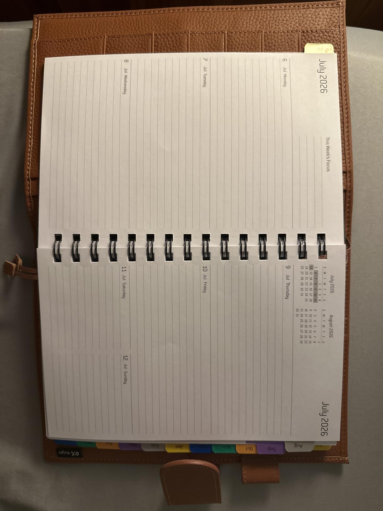 Leather A5 Planner Cover Fits Hobonichi Cousin, Midori & Stalogy customer photo 2