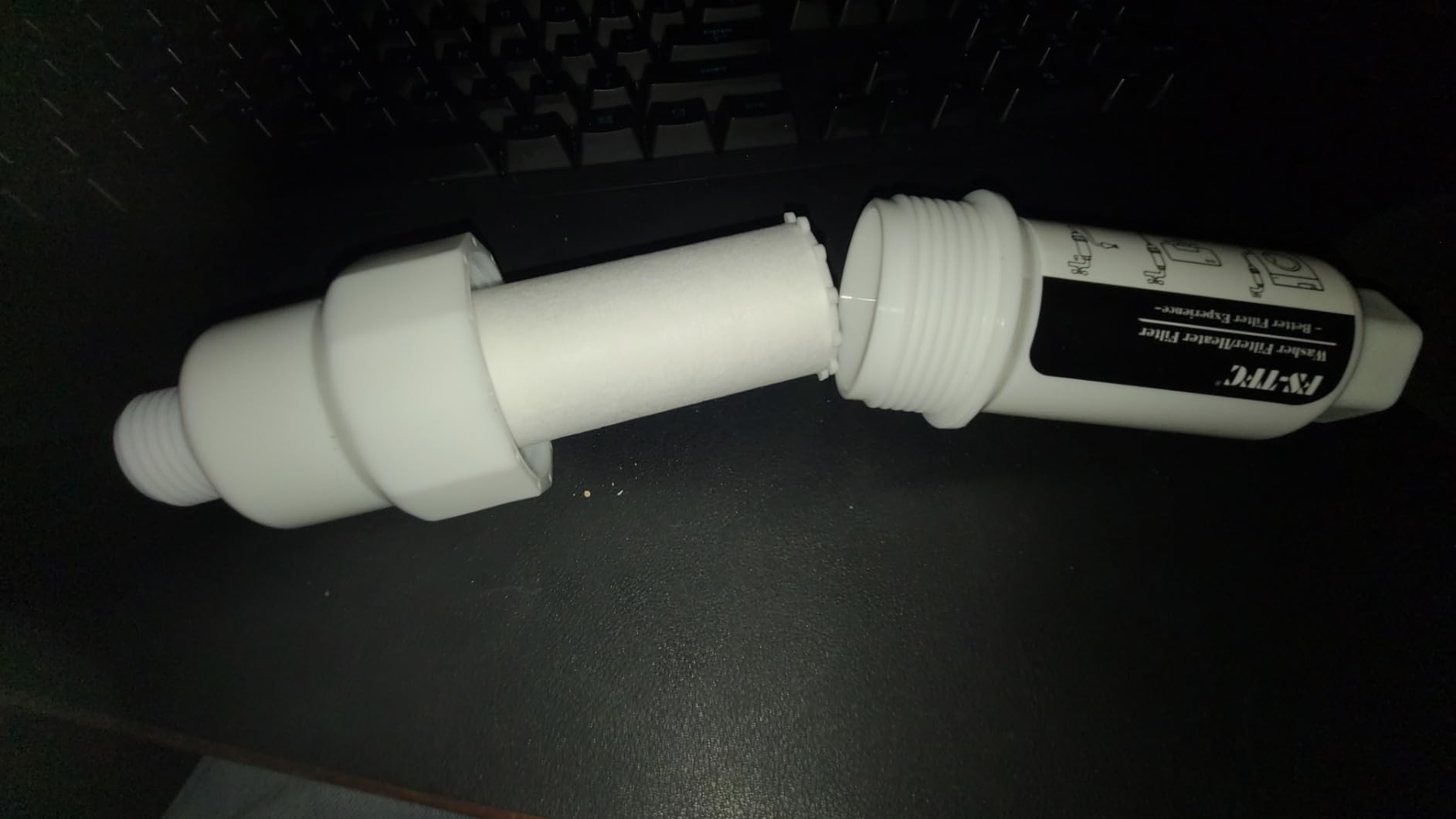 Garden Hose Filter for Washing Machine, RV, Pool & Pet - High-Efficiency Sediment & Scale Water Filter with Replaceable Cartridge Design, 3/4