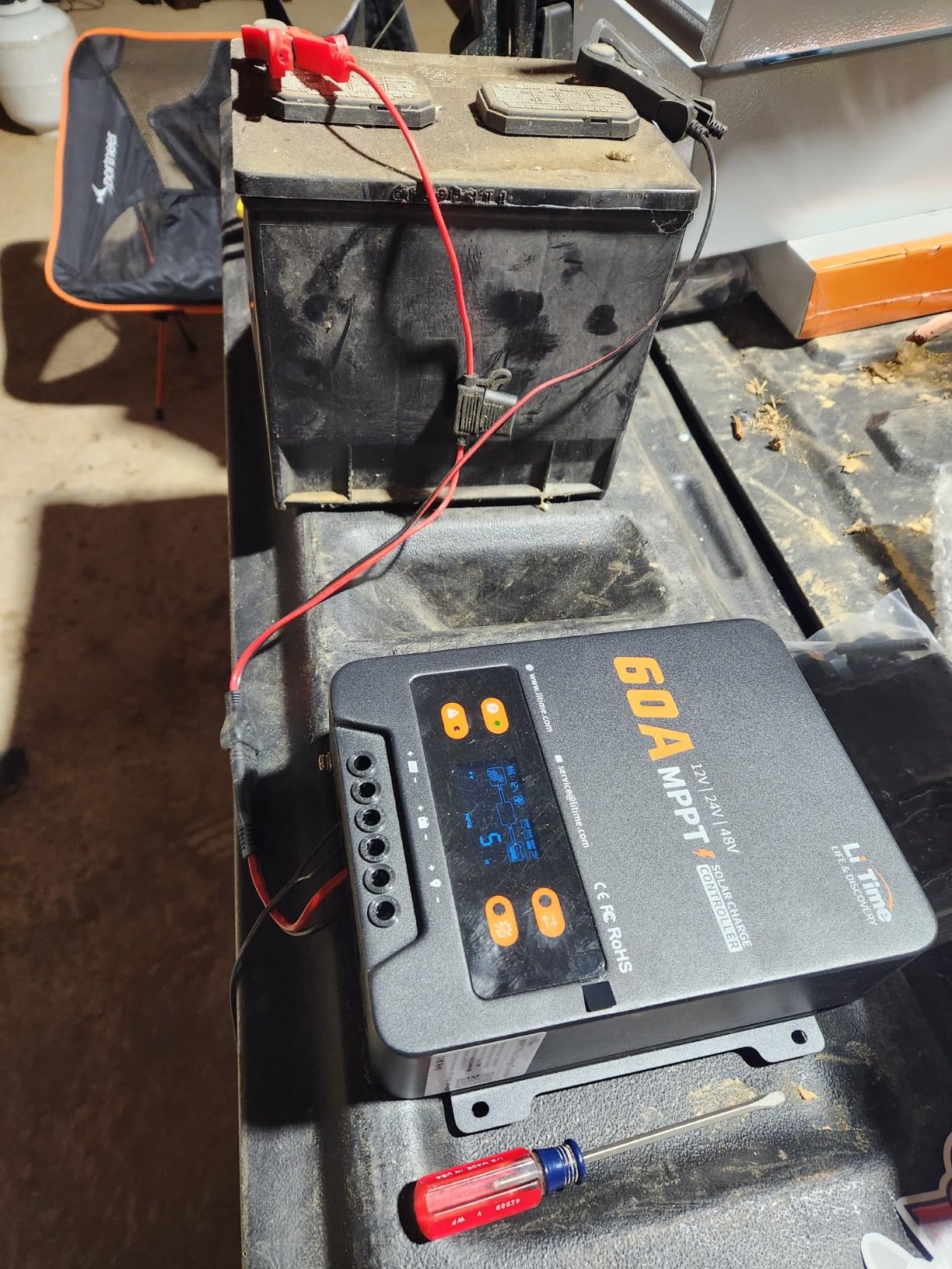 LiTime 12V-48V 60A MPPT Solar Charge Controller, Max 200V PV Input customer photo 2
