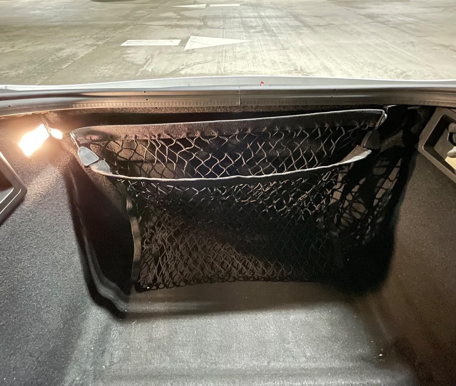 Cargo Net Car with Hooks Adjustable Highly Elastic Storage Organizer Net customer photo 2