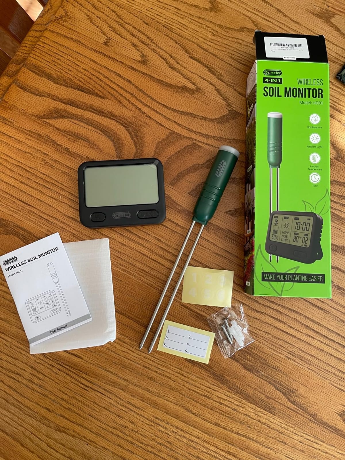 Dr.meter 4-in-1 Soil Moisture Meter 300ft Wireless Soil Tester Sensor customer photo 1