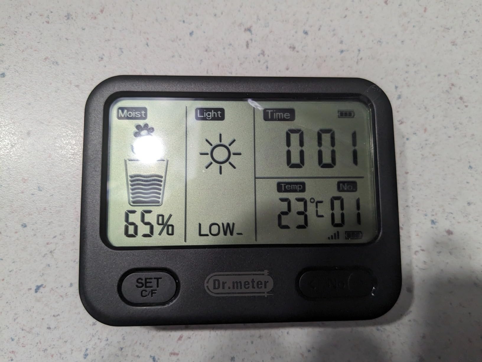 Dr.meter 4-in-1 Soil Moisture Meter 300ft Wireless Soil Tester Sensor customer photo 2