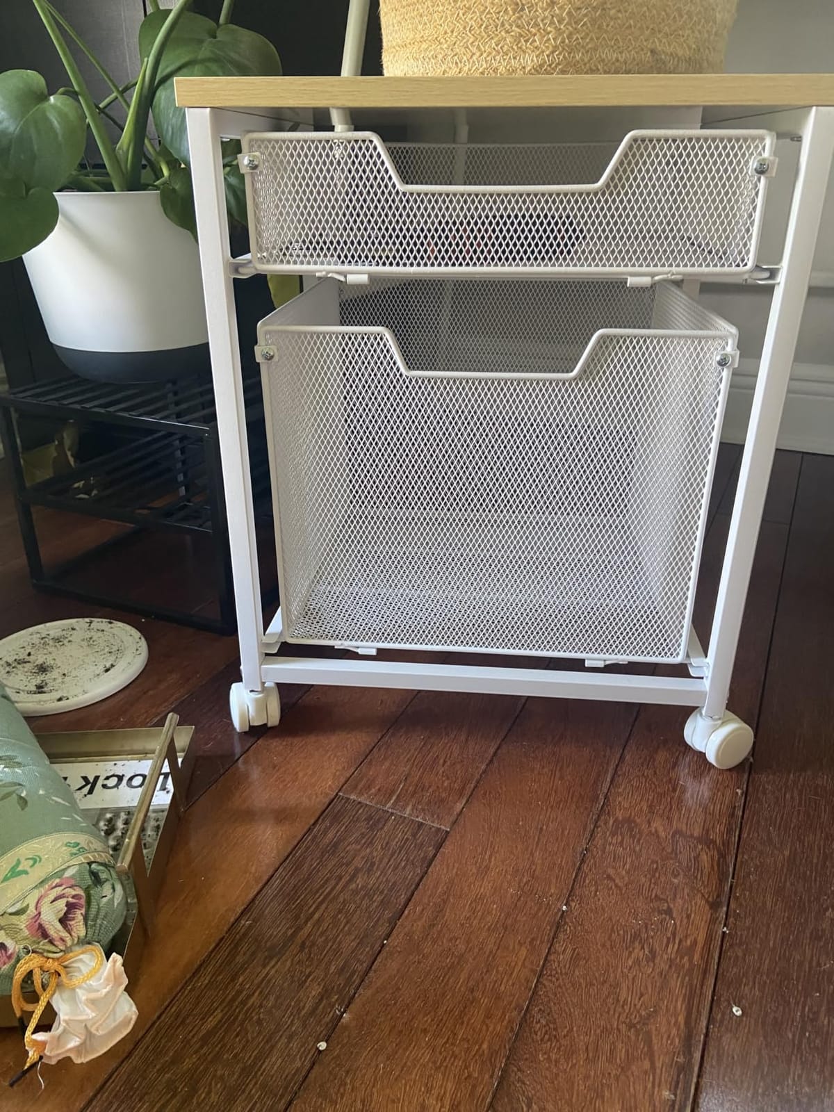 Rolling File Cabinet Cart, Printer Stand with Storage Drawer, Mobile Filing Cabinet on Lockable Wheel, Printer Cart with Hanging File Folder Organizer Beside Under Desk for Office Home(Patent Pending) customer photo 1