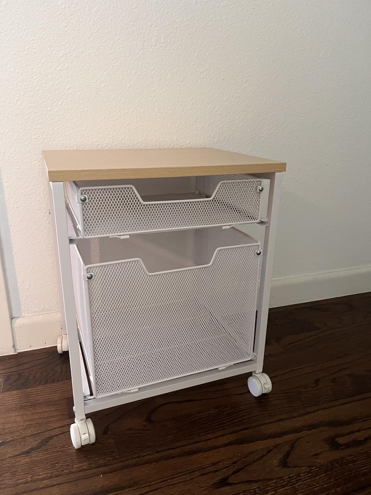 Rolling File Cabinet Cart, Printer Stand with Storage Drawer, Mobile Filing Cabinet on Lockable Wheel, Printer Cart with Hanging File Folder Organizer Beside Under Desk for Office Home(Patent Pending) customer photo 2