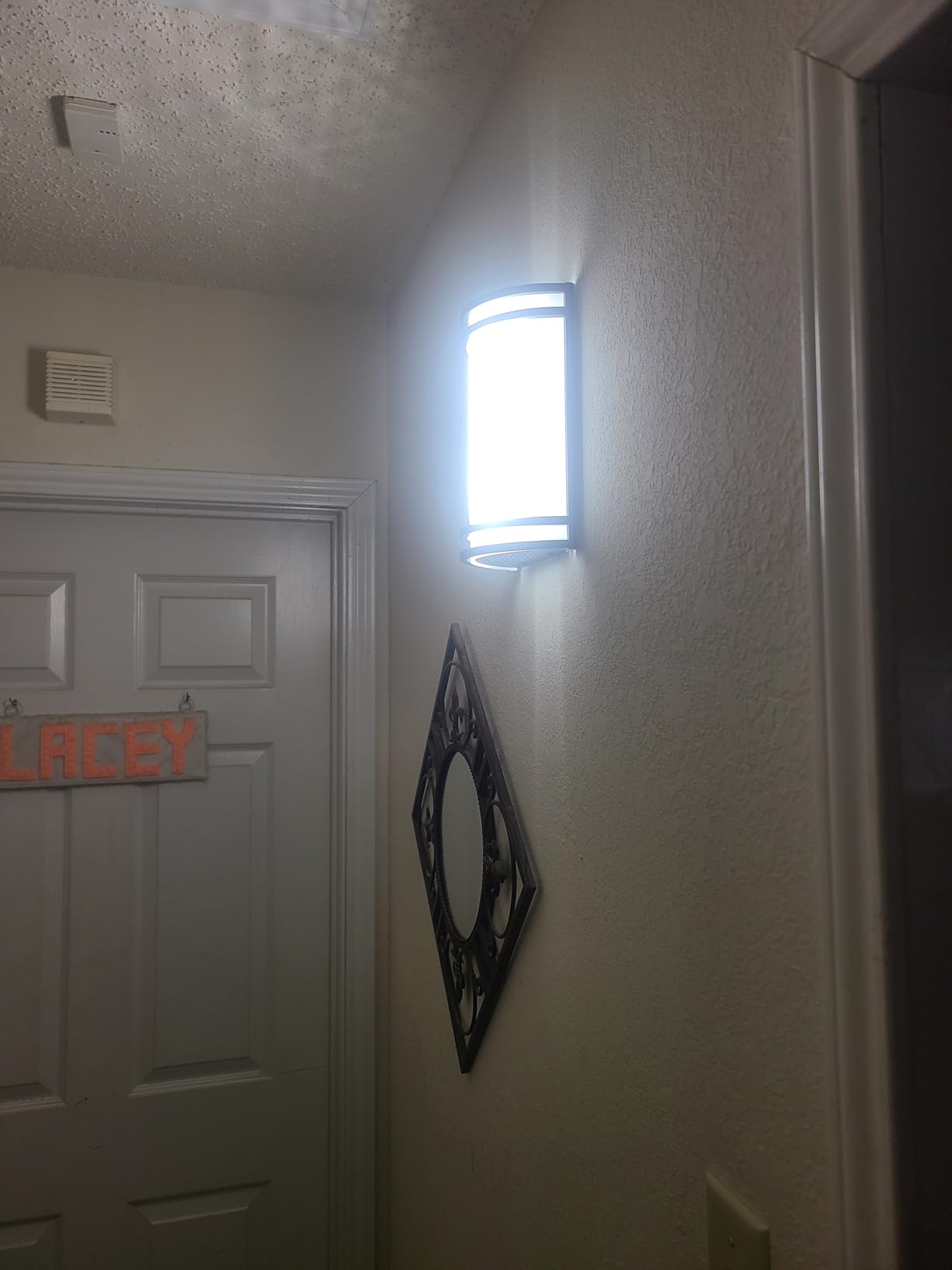 ASD Indoor LED Wall Sconce Lights, Black 3000/4000/5000K ETL customer photo 2