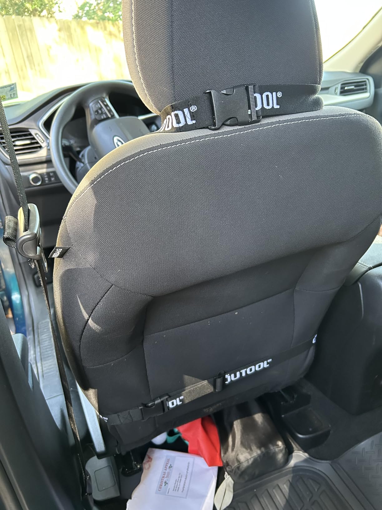 Patented Lumbar Support Pillow for Car, Truck Accessories Travel Essentials, Memory Foam Back Cushion for Driving Seat, Back Pain Relief,Washable Cover, Lower Back Support Fits Most Cars(Black) customer photo 1