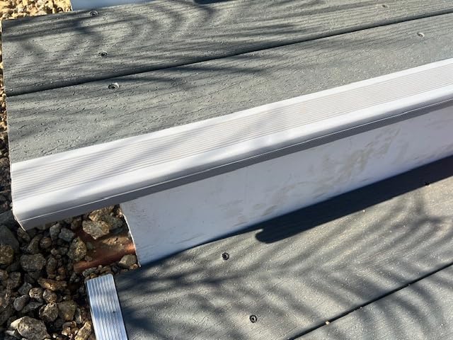 Stair Anti Slip Nosing, Self-Adhesive Vinyl Edging Strip, Flexible PVC Rubber Treads Edge Trim for Outdoor & Indoor Uses (16.4ft, Black) customer photo 2