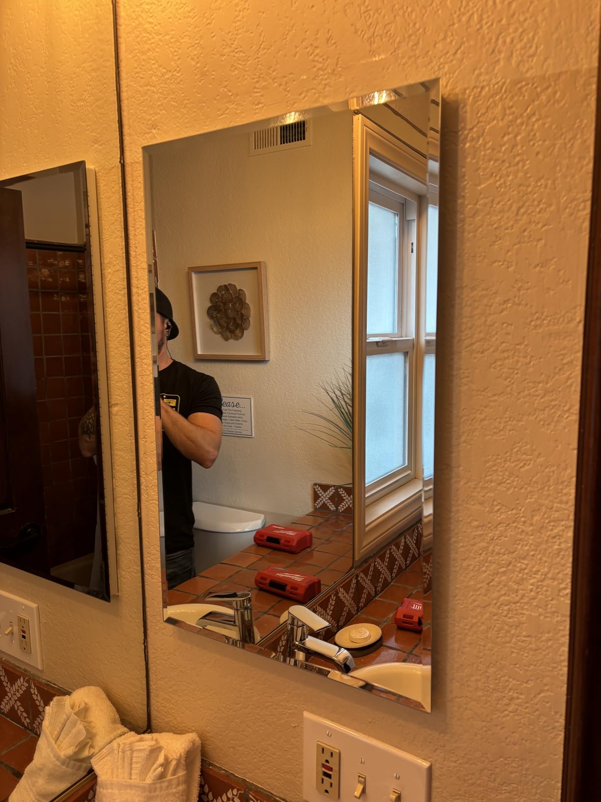 IDYLLOR Plastic Medicine Mirror Cabinet for Bathroom 16 x 20 inch, Surface and Recessed Mount customer photo 1
