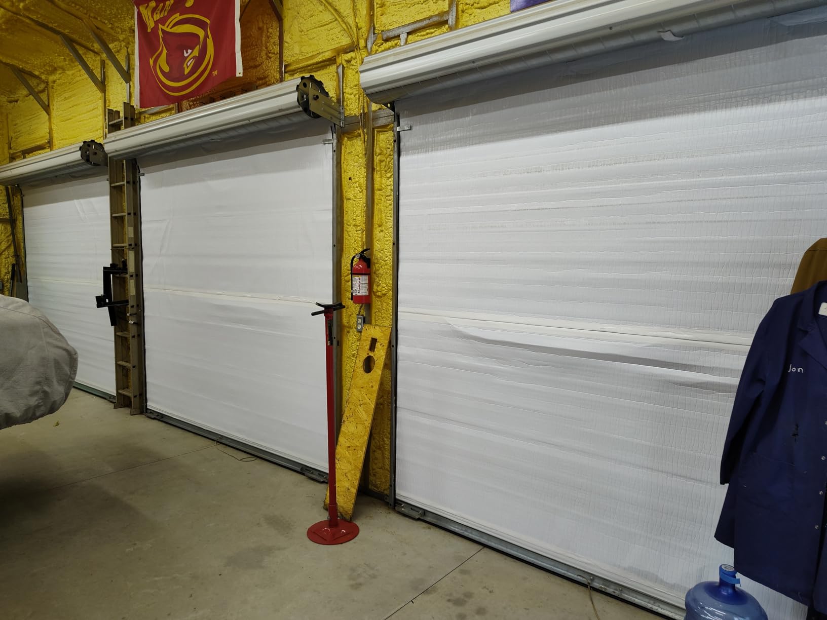BlueTex Roll Up Garage Door Insulation Kit for Cooling Down Metal Buildings – Easy to Install Complete Insulation for Garage Doors Up to 12'x12' - Covers 150 Sq Ft of Large Single Door customer photo 2