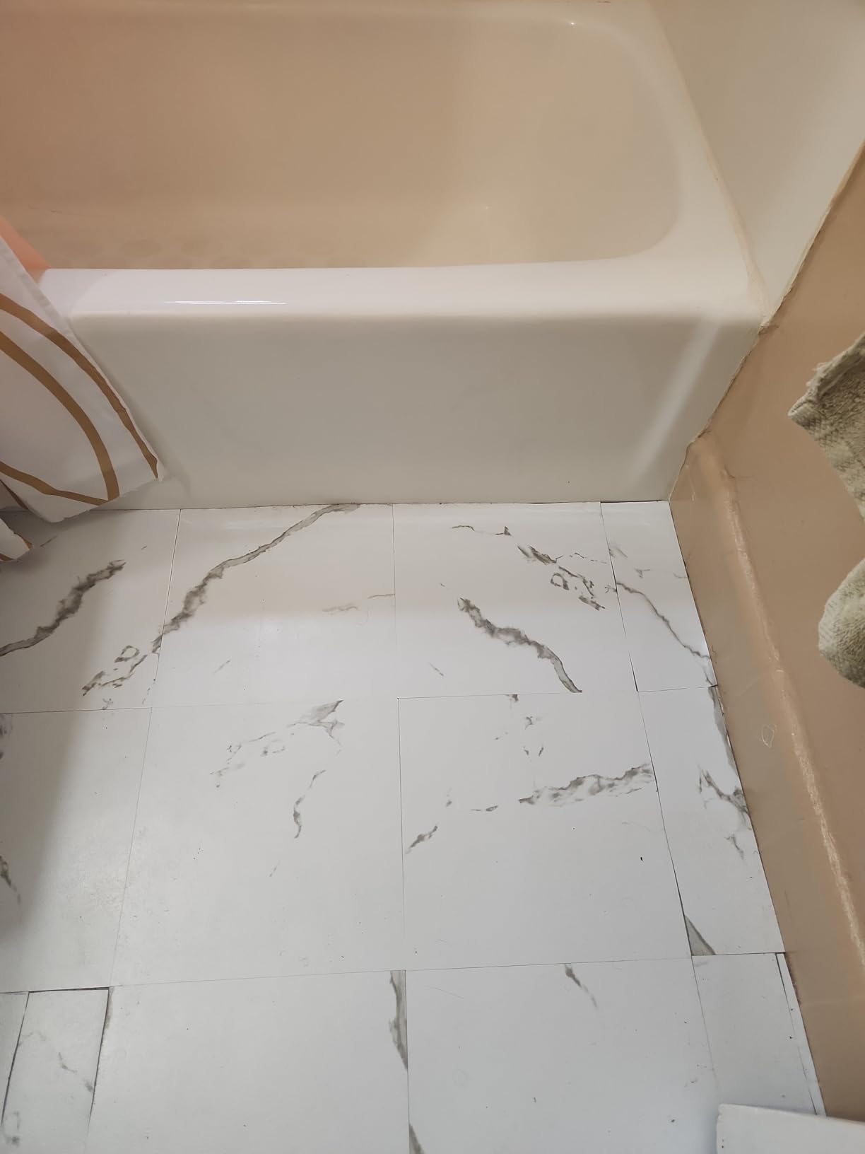 FunStick Grey Peel and Stick Floor Tile Waterproof 12