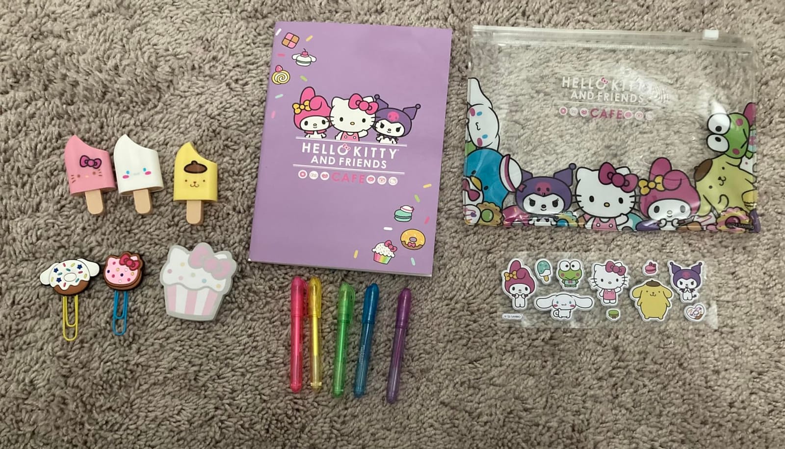Horizon Group USA Hello Kitty & Friends Stationary Set, Cute School and Office Supplies, Sanrio Accessories, Kawaii Notebook, Squishy Stickers customer photo 2